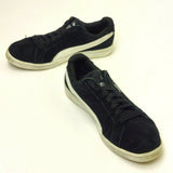 Puma Smash Youth Black White Suede Athletic Comfort Walking Sneakers Size 4C
