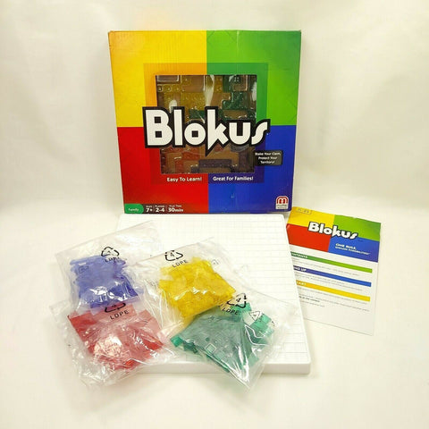 Mattel Blokus Challenging Educational Strategy Family Fun Board Game