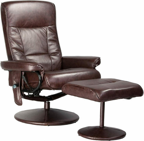 Relaxzen 60-425111 Deluxe Massage Recliner Chair 8 Motors Heat Foot Stool Comfy