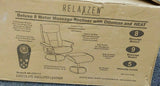 Relaxzen 60-425111 Deluxe Massage Recliner Chair 8 Motors Heat Foot Stool Comfy