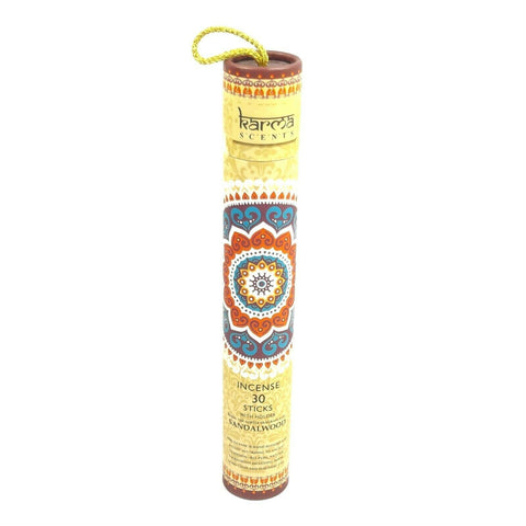 Karma Scents Incense W/Wooden Holder 30 Sandalwood Sticks Fragrances Home Décor