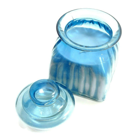Chamomile Scanted Glass Jar Container Candle Perfume Home Décor Fragrance Bluish
