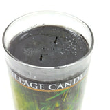 Village Candle Black Bamboo 2 Wicks Glass Jar Container Scanted Fragrance 18oz