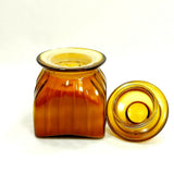 Orange Scanted Glass Jar Container Natural Candle Perfume Home Décor Fragrance