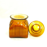Orange Scanted Glass Jar Container Natural Candle Perfume Home Décor Fragrance