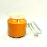 Orange Scanted Round Glass Jar Container Candle Perfume Home Décor Fragrance