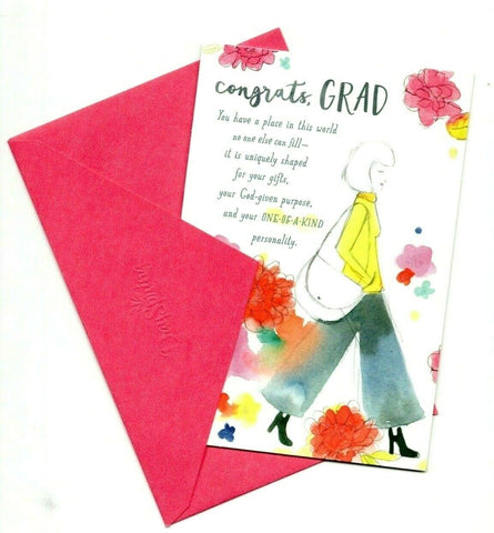Congratulations Congrats Grad Wishes Greeting Card for Her