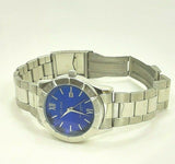 Men’s Eclipse Blue/Silver Stainless Steel Water 165 Resist Quartz Bracelet Watch