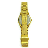 Dreaming Q&P Men Fashion Watch Gold Tone Black Dial Luxury Analog Quartz Jewelry