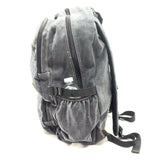 Student Backpack Travel Hiking Camping Canvas Shoulder Bag Outdoor Handbag Gray