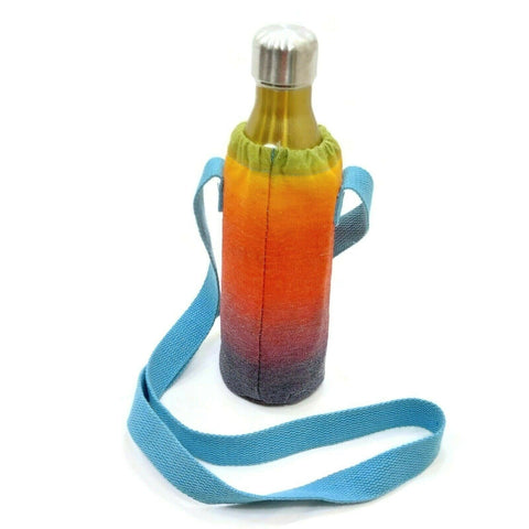 Water Bottle Cooler Sleeve Insulated Carrier Cool Bag Drinks Shoulder Strap Hold
