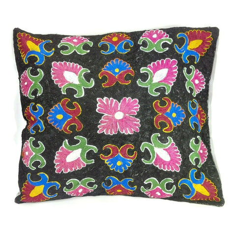 Pillow Cover Handmade Embroidery Artwork Decorative Cushion Case Home Décor 16"