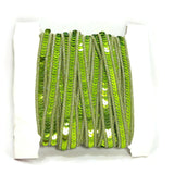 Sequin Grosgrain Ribbon 0.5" Green Sewing Art Craft Handcrafts Gifts Projects