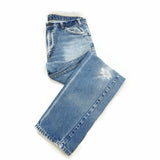 Levi’s Jeans 505 Unisex Straight Leg Size 36 x 32 Cropped Blue Vintage