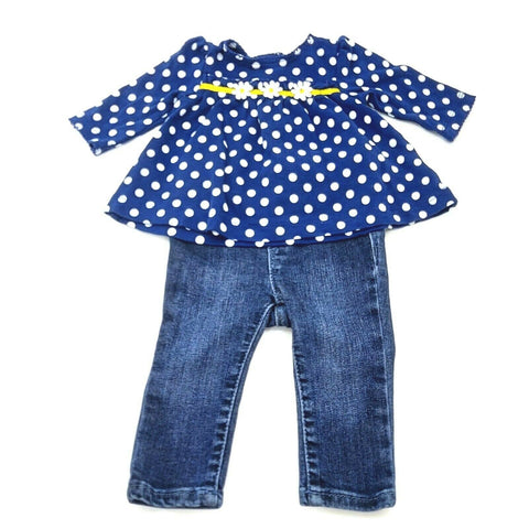 Baby Girl Clothes Outfits Top Dress Shirt + Legging Jeans Pants 2Pcs Set