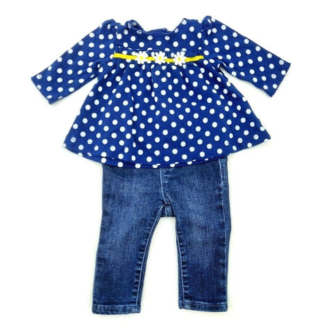 Baby Girl Clothes Outfits Top Dress Shirt + Legging Jeans Pants 2Pcs Set