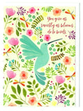 Thank You Greeting Cards Wishes Blessing Bird & Flowers Lot of 3 Trader Joe's