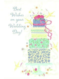 Best Wishes on Your Wedding Day Congratulations Greeting Card Lot of 3 TJ