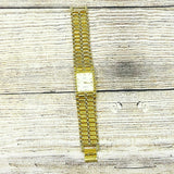 Unisex Quartz Watch Jewelry Bracelet Wristwatches Luxury Wrist Watch Goldtone