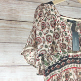 Vintage Chic Women Maxi Dress Flutter Sleeveless High-Waisted Bohemian Dress
