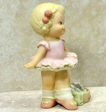 Enesco Lucie Attwell Memories of Yesterday Girl Dressed as Ballerina Figurine