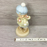 Enesco Memories of Yesterday "Just Longing to See You" Winter Girl VTG Figurine
