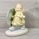 Ensco Collection "You're My Sunshine On A Rainy Day" 1995 Vintage Boy Figurine