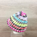 Girls Winter Hat Toddler 100% Wool Knitted Handmade Warm  Colorful  Crochet Hat