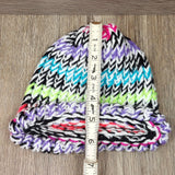 Girls Winter Hat Toddler 100% Wool Knitted Handmade Warm  Colorful  Crochet Hat
