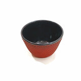 Japanese Cast Iron Tea Cups Mugs Pair 2pcs Red Teacup Cup Set of 2 Home Décor