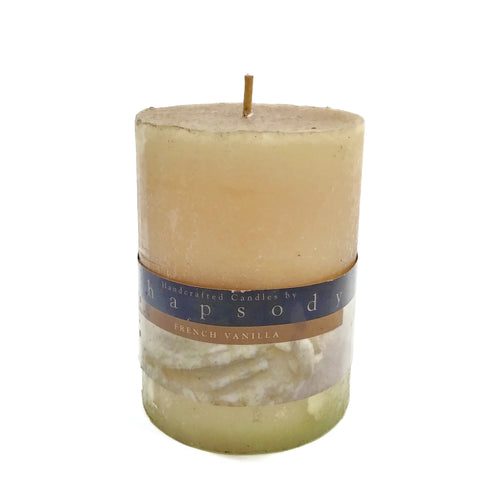 Rhapsody French Vanilla Scented Hand Crafted Candle Macaroon