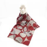 Women's 100% Cashmere Warm Scarf Shawl Wrap Blanket Scarves Red/Gray
