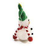 Snowman Christmas Tree Ornament Hanging Décor Holiday Seasons Gift Green Hat VTG