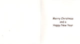 Goldish Santa Claus W/Gifts Marry Christmas & Happy New Year holidays Greeting C