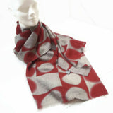 Women's 100% Cashmere Warm Scarf Shawl Wrap Blanket Scarves Red/Gray