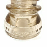 Vintage Whitall Tatum Co No. 1 Glass Insulator Yellow Made in USA