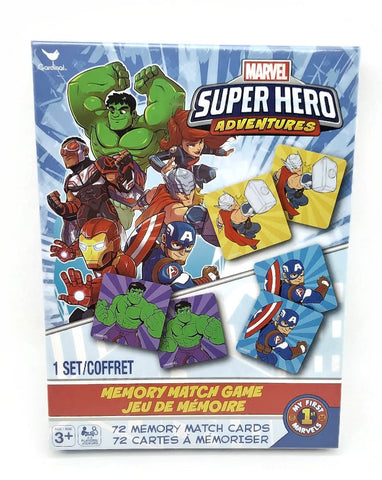 Marvel Super Hero Adventures Memory Match Game 72 Cards - NEW !