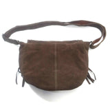 Women Crossbody Bag Boho Brown Tote Handbag Flap Top Tote Purse Shoulder Pouch