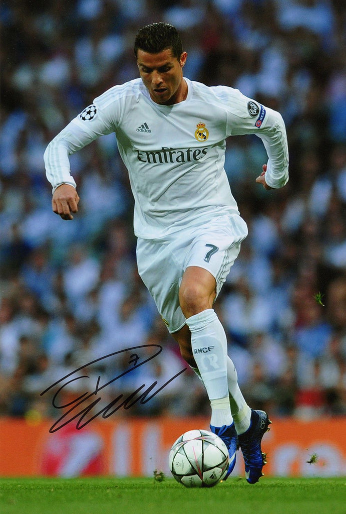 Cristiano Ronaldo Signed Autograph 8X12 Photo Real Madrid CF