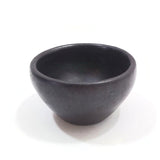 Incense Burner Handmade La Chamba Clay Smudging Bowl Black H2"xD3"