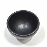 Incense Burner Handmade La Chamba Clay Smudging Bowl Black H2"xD3"