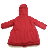 CYRILLUS PARIS Girls Kids Toddler Winter Warm Red Coat Jacket