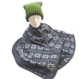 Women's Warm Snowflake Cuddle Fleece Wrap Scarf Shawl Blanket Scarves