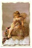 Vintage Greeting Card Fairy Angel Girl Art Painting Artist Lisa Jane