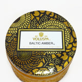 Voluspa Baltic Amber Coconut Blend Perfume Glass Jar Candle Phthalate Free