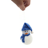Ornaments Snowman Hanging Christmas Tree Decoration Holiday Seasons Gifts Blue H