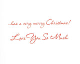 To My Granddaughter Merry Christmas Holiday Seasons Greeting Card