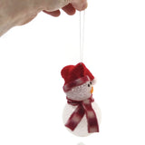 Ornament Snowman Hanging Christmas Tree Décor Holiday Seasons Gift Red Hat  VTG