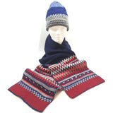 Women's Scarf Old Navy Knitted Warm Shawl Wrap Red/Blue Winter Veil Neck Warmer