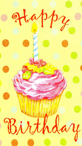 Happy 1st Birthday Cup Cake Greeting Card